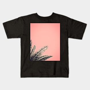 Retro Style Palm Tree Leaves Kids T-Shirt